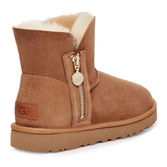 NEW IN BOX: Women's Bailey Zip Shearling Lined Mini Boots - Picture 2 of 6